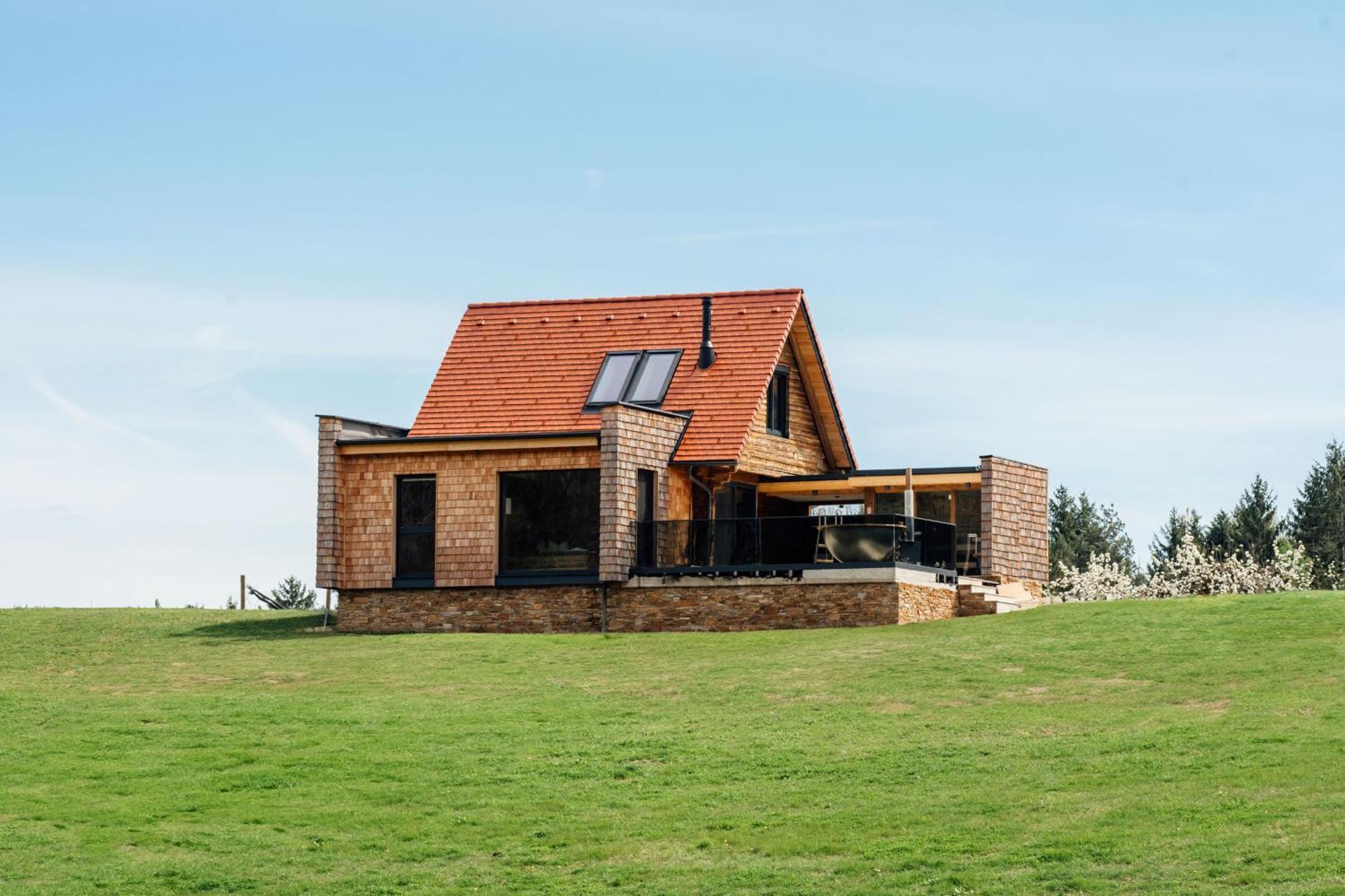 Chalet "Troadkostn" Mit Finnischer Panoramasauna & Edelstahl Hot Tub Eibiswald ภายนอก รูปภาพ